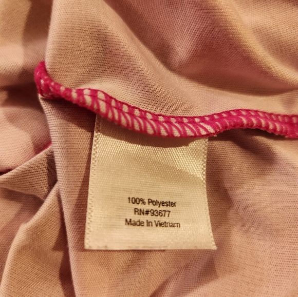 💥SALE💥 Xersio, Large, Zippered Athletic Long Sleeve Top, Fushia, Pink, Maroon - Picture 4 of 6